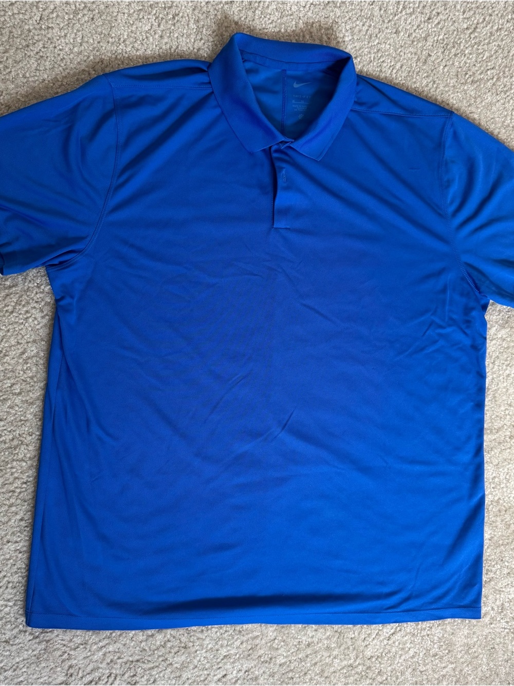 Nike Men's Bright Blue Dri-FIT Polo